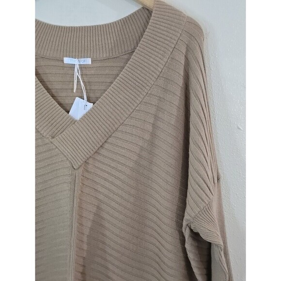 STITCHDROP Knit Tunnic Sweater Womens Size Large Pullover Dolman Sleeve V-Neck - Picture 3 of 8